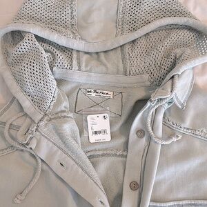 NWT Free People sweater jacket with hood